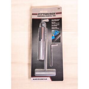 Pittsburgh Automotive Windshield Removing Tool -Steel Blade & Pull Handle